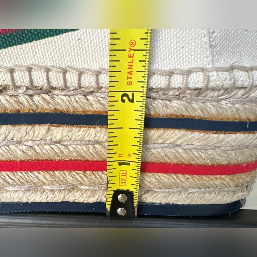 Gucci Web Accent Canvas Espadrille Sneakers size 38 - Picture 13 of 14
